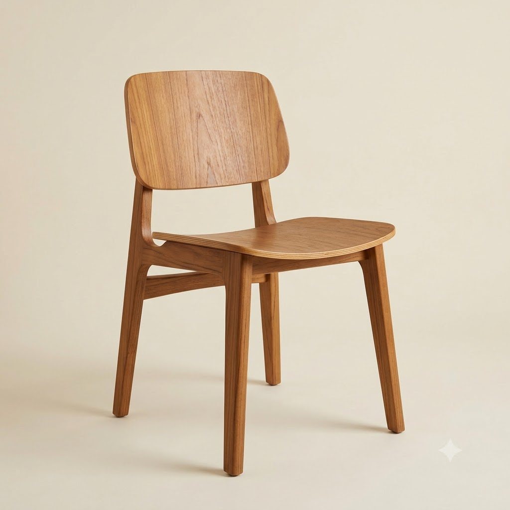 Teak Study Chair
